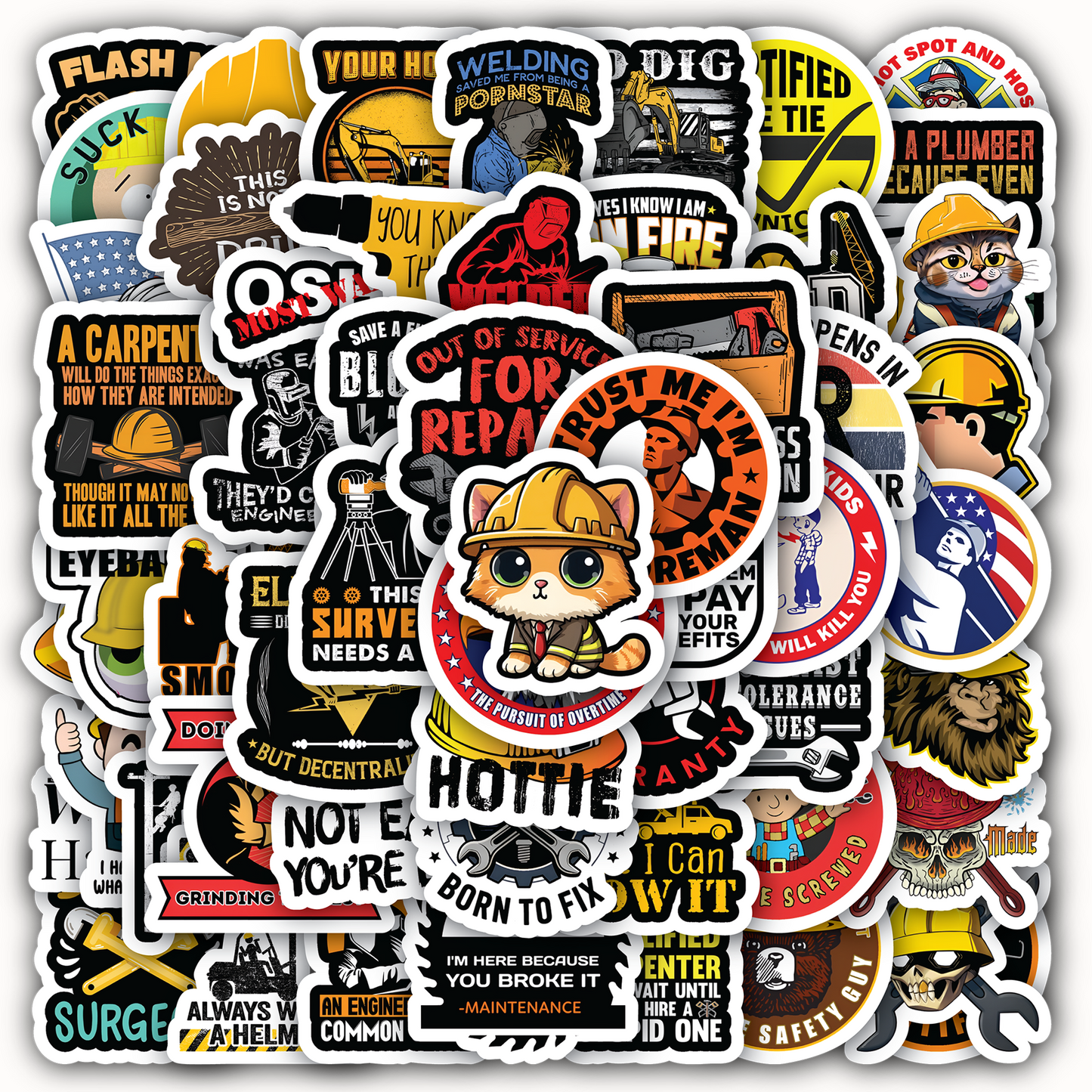 Hard Hat Stickers