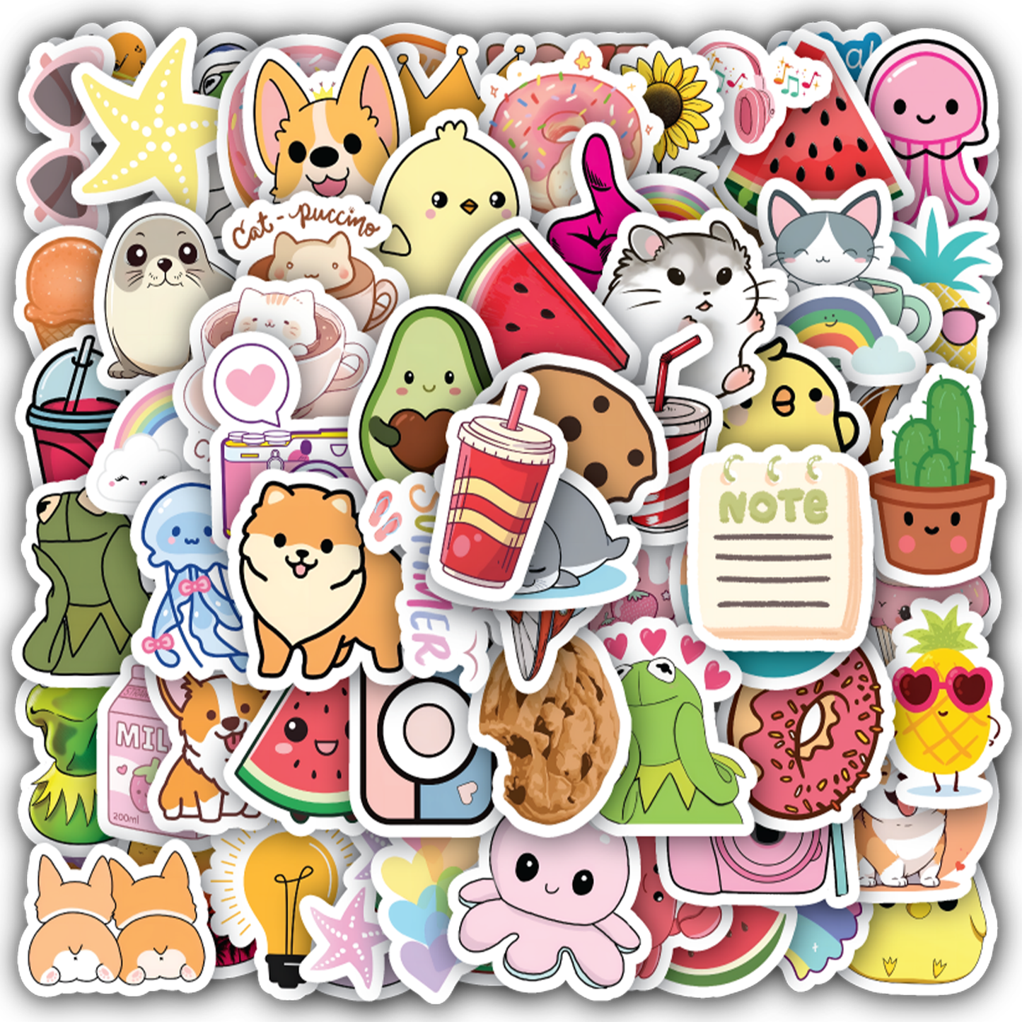 Cute Fun Stickers Pack for Girls Boys