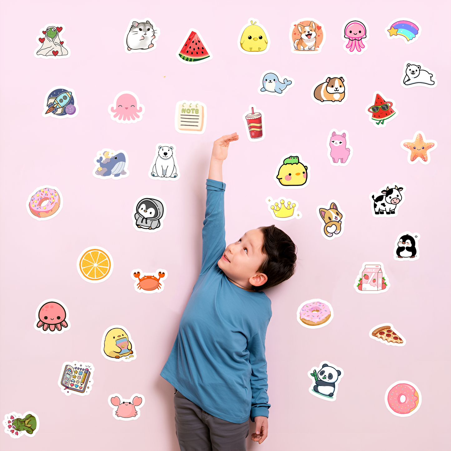 Cute Fun Stickers Pack for Girls Boys