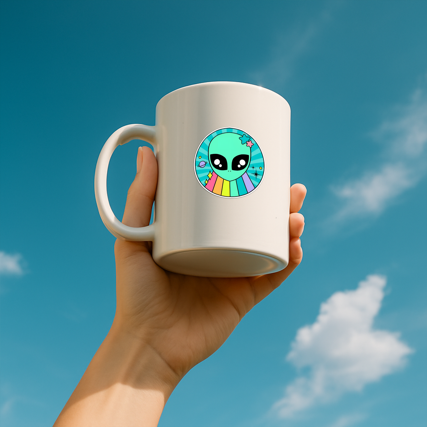 Alien Stickers, UFO, Space