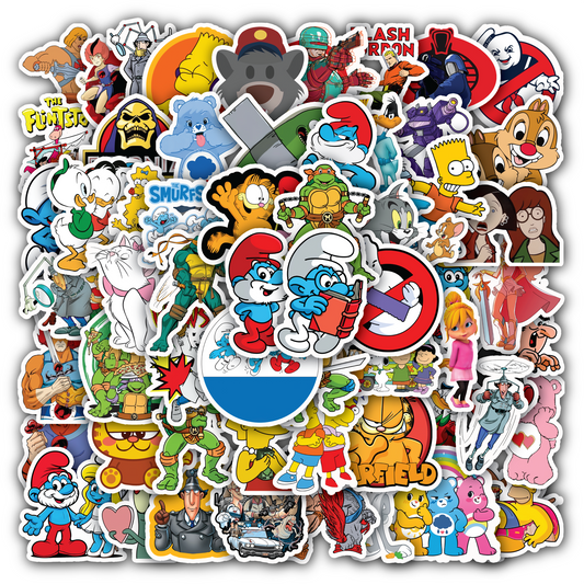 80s Classic Cartoon Sticker