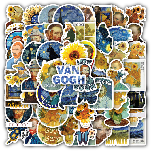 The Starry Night Sunflowers Art