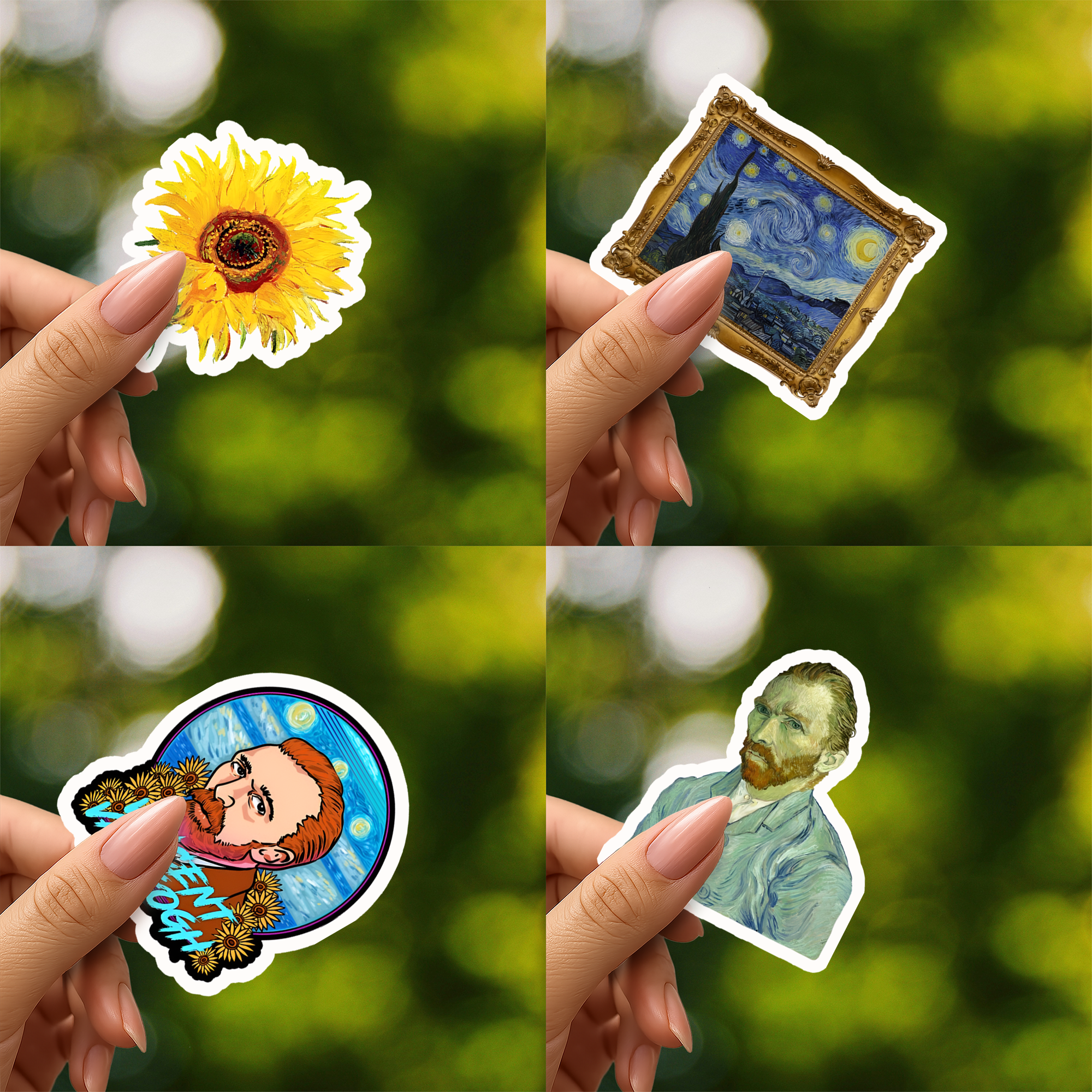 Van Gogh The Starry Night Sunflowers Art