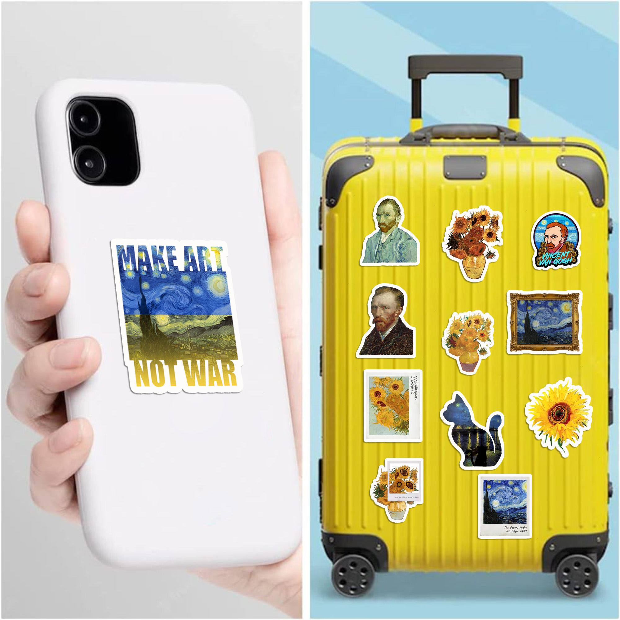 Van Gogh The Starry Night Sunflowers Art