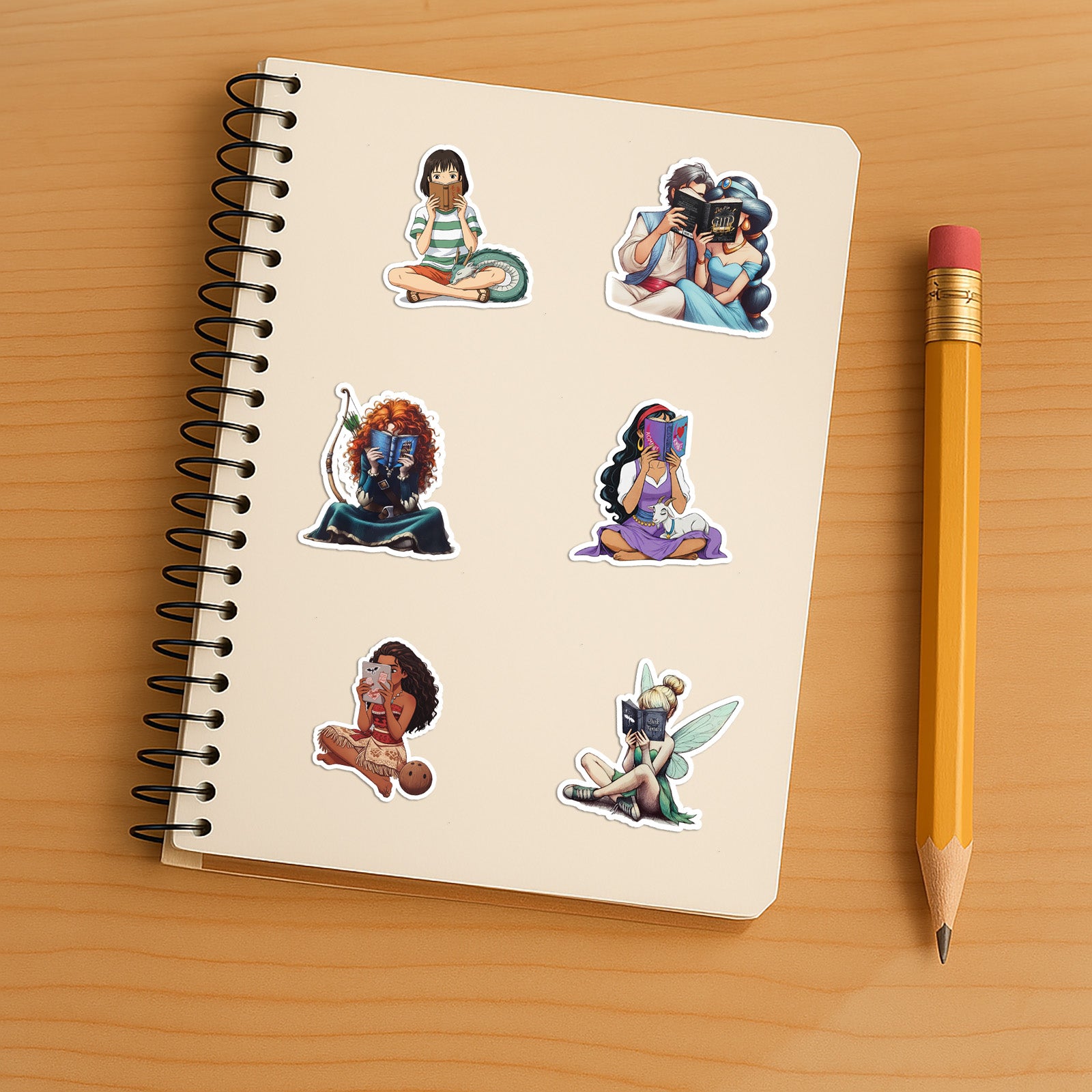 Princess Reading Book